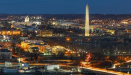 Top view scene of Washington DC down town which can see United s